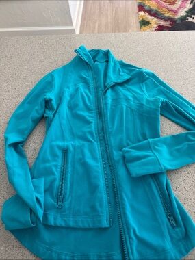 lululemon athletica Teal Zip-Up Utility Jacket